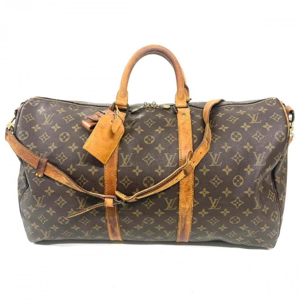 Louis Vuitton Keepall 50 Bandoulière Boston Bag, Monogram Canvas, M41416 Brown